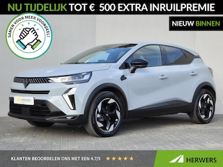 Renault Captur 1.8 E-Tech full hybrid 160 techno / Fabrieksgarantie tot 03-2029 / Pack Winter / Stuur- en stoelverwarming / Navigatie groot scherm / Camera / Climate Control / 18" LM wielen /