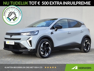 Renault Captur 1.8 E-Tech full hybrid 160 techno / Fabrieksgarantie tot 03-2029 / Pack Winter / Stuur- en stoelverwarming / Navigatie groot scherm / Camera / Climate Control / 18" LM wielen /