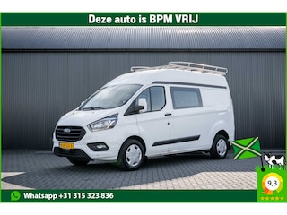 Ford Transit Custom 2.0 EcoBlue | L2H2 | Dubbele Cabine | Cruise | 1e Eigenaar | PDC | Stoelverw. | Airco | Trekhaak | Imperiaal