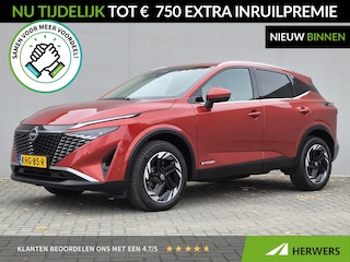 Nissan Qashqai 1.5 e-Power N-Connecta / Fabrieksgarantie tot 11-2027 / All season banden / Head Up Display / Cold Pack / Rondomzicht camera / Adaptief cruise control / Elektrische achterklep / Stuur- Stoel & Voorruitverwarming / Apple Carplay Android Auto /