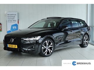 Volvo V60 2.0 B3 Plus Dark | Adapt. Cruise | Trekhaak | Schuifdak | Harman & Kardon | 360 Camera | Stoel+Stuurverwarming | Memory | Elektr. Klep | Keyless |