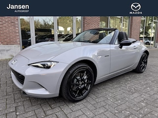 Mazda MX-5 136 pk Yakudo, sportonderstel. Aero Grey, Alcantara