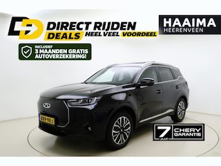 Chery Tiggo 7 Plug-In Hybride 280pk Automaat Unique | 7 jaar Garantie | DEMO | Lederen bekleding met verwarming en ventilatie | Elektrisch schuif/kanteldak | Elektrische achterklep | Apple Carplay/Android Auto