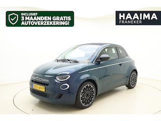 Fiat 500 1.0 Hybrid La Prima | Cabrio | Lederen bekleding | Keyless | Camera | Cruise control | Lichtmetalen velgen | Navigatie | Draadloze apple carplay/android auto | JBL audio