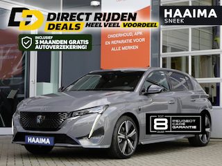 Peugeot 308 1.2 Hybrid 136 e-DCS6 GT | Demo | Automaat | Keyless entry & start | Led verlichting | 18 inch Lichtmetalen velgen | Navigatie | Adaptive cruise control | Rondom camera | Regensensor
