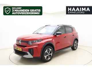 Citroën C3 Aircross Max 113pk 44 kWh | Navigatie | 3 fasen | Climate control | Zwart dak | Dakrails | Lichtmetalen velgen  | Draadloze telefoonlader