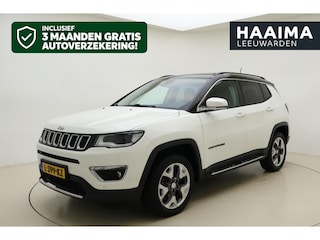 Jeep Compass 1.4 MultiAir Limited 4x4 Apple Carplay/Android Auto | Voorstoelen verwarmd | Climate control | Lederen bekleding | Cruise control | Lichtmetalen velgen 17'' |