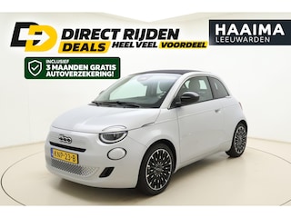 Fiat 500 1.0 Hybrid La Prima Cabrio | DEMO | Lederen bekleding | Camera | 8 Jaar speciale garantie | Parkeersensoren | Climate control