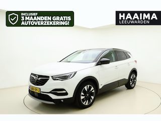 Opel Grandland X 1.6 Turbo 300pk Hybrid4 Elegance | Navigatie | Keyless | Camera | Parelmoer kleur | Electrische achterklep | Lichtmetalen velgen | AGR Comfortstoelen | Voorruitverwarming | Zwart dak