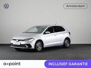 Volkswagen Polo 1.0 TSI Life Edition 95 pk | Verlengde garantie | Navigatie via App | Parkeersensoren | Achteruitrijcamera | Adaptieve cruise control | Stoelverwarming | Lane assist | LED |