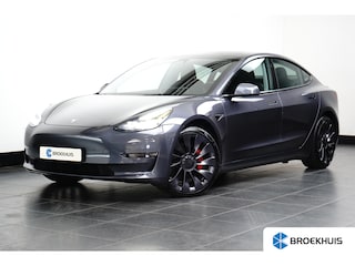 Tesla Model 3 Performance 75KWH AWD | SOH 93,7% | Pano | Stoel- Stuurverwarming | Elek. Stoelen | Achteruitrijcamera | Achteruitrijcamera | Glazen dak vast | Rijassistent-systeem Autopilot (Basic)