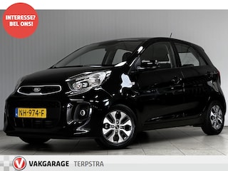 Kia Picanto 1.0 CVVT EconomyPlusLine/ 14''LMV/ Camera/ Airco/ Navi/ Bluetooth/ Multi.LEDER.Stuur/ Elek.Pakket/ Isofix/ Metallic Lak/ C.v.Afstand.