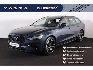 Volvo V90 T8 Recharge AWD Ultra Dark - Luchtvering - Panorama/schuifdak - IntelliSafe Assist & Surround - 360º Camera - Bowers & Wilkins audio - Adaptieve LED koplampen - Verwarmde voorstoelen, stuur & achterbank - Parkeersensoren voor & achter - Elektr. bedienb. voorstoelen met geheugen - Geventileerde voorstoelen - Head up display - Inklapbare trekhaak - 20' LMV