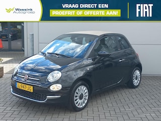 Fiat 500 Cabrio 1.0 Hybrid Dolcevita | Beige dak en bekleding | Climate control | Navigatie via Apple / Android | Lm-velgen | Parkeersensoren