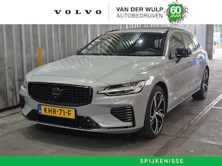 Volvo V60 T6 350PK AWD Plus Dark | 360 | Trekhaak | Leder | Schuifdak | Zwarte logo's |