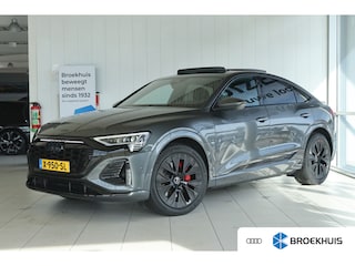 Audi Q8 e-tron 55 quattro S Edition Competition 115 kWh | SOH 94% | Adapt. Cruise | Schuifdak | Stoel+Stuurverwarming | Memory | Camera | Luchtvering | Verlichte Gril | Elektr. Klep | Sfeerverlichting | 21 Inch |