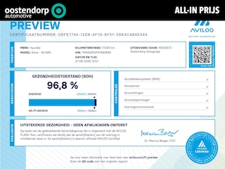 Hyundai Kona EV Comfort 64 kWh | Rijklaarprijs! | 3 jaar garantie | Navigatie | Cruise Control | Apple CarPlay/Android Auto |