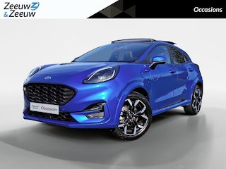 Ford Puma 1.0 EcoBoost Hybrid ST-Line X | NL-Auto | 1e Eigenaar | Panoramadak | Winterpack | Driver assistancepack | Afn. Trekhaak |  B&O Audio | Adaptive Cruisecontrol | Dodehoekdetectie | Climate Control | 18" Lichtmetaal | Dealer onderhouden! |