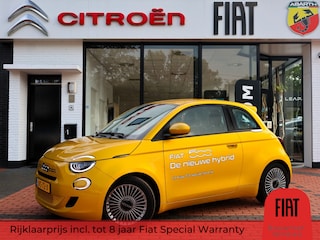 Fiat 500 1.0 Hybrid 65PK Torino Launch Edition, Rijklaarprijs | Apple Carplay/ Android Auto | Parkeersensoren | DAB+ | Bluetooth | Lichtmetalen wielen