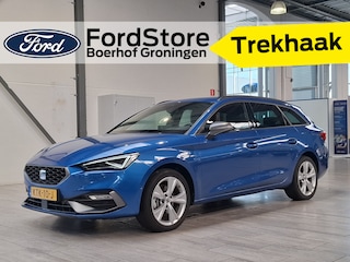 Seat Leon Sportstourer 1.5 TSI e-Hybrid 204 pk FR Business | Trekhaak | Stoel- en stuurwiel verwarming | Adapt. Cruise | Camera | 1/2 leer | Fabrieksgarantie t/m 05-2029 |