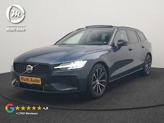 Volvo V60 T6 AWD Plus Dark Long Range PHEV 350pk Dealer O.H. | Panodak | Camera | Lederen Sportstoelen Memory & Verwarmd | Keyless | Stuur Verwarmd | Google Assistent | Apple Carplay | Navigatie | DAB | Plug In Hybrid |