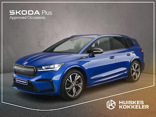 Skoda Enyaq iV 80 Sportline 204pk Automaat Warmtepomp, Cruise control, 360 camera, Achteruitrijcamera, LED matrix koplampen, Navigatie, Stuurwiel verwarmd
