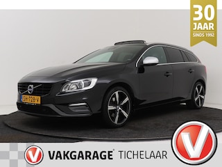 Volvo V60 2.0 T4 Business Sport R-Design | Trekhaak | Schuif-/Kanteldak | Org NL | Leer | Sportstoelen | Camera | Stoelverwarming