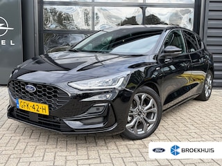 Ford Focus 1.0 Hybrid 125 PK ST Line | STUUR, STOEL EN VOORRUITVERWARMING| FULL LED| NAVIGATIE + APPLE CARPLAY/ANDROID AUTO| PARKEERSENSOREN V+A| KEYLESS START| NEDERLANDSE AUTO| EERSTE EIGENAAR| DEALER ONDERHOUDEN|