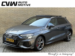 Audi A3 Sportback 45 TFSI e 245pk S edition Competition | Panoramadak | 2x S-line | Carbon | Virtual cockpit | Matrix-LED | Lederen sportstoelen S-line met memory, verwarming & massage | Adaptieve cruise | Camera | Keyless | Full-LED | DAB | Apple CarPlay | Navigatie | Head up | Volledig onderhouden