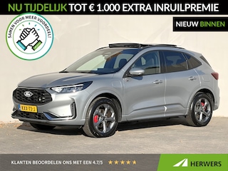 Ford Kuga 2.5 PHEV ST-Line X / 2.100 kg Elektrische trekhaak / Fabrieksgarantie tot 03-2028 / Elektrisch glazen panorama-dak / Stuur-, stoel- & achterbankverwarming / B&O audio / Apple Carplay Android / 18"LM wielen & All Season banden /