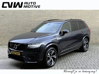 Volvo XC90 2.0 T8 Recharge AWD 445pk R-Design | SOH 100% | Long range | Leder/nubuck contourstoel | Memory | Stoel&stuurverwarming | Camera | Navigatie | Apple CarPlay | Full-LED | DAB | Keyless | Dodehoekdetectie | Elektrische achterklep | 20 inch velgen | Volledig onderhouden