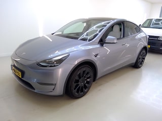 Tesla Model Y Long Range AWD 351pk 92,9% SoH [ WIT LEDER+QUICKSILVER+AMD RYZEN+AUTOPILOT+PREMIUM AUDIO ]