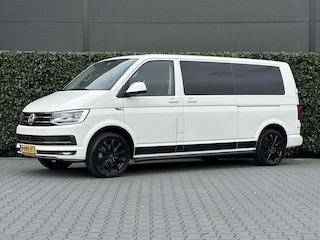 Volkswagen Transporter 2.0 TDI L2H1 DC 4Motion Highline, DUBBEL CABINE, STANDKACHEL, LEDER, NAVI, ADAPT CRUISE CONTROL, CLIMATE CONTROL, STOELVERWARMING, TREKHAAK, LED KOPLAMPEN, PDC, DAB, SIDE-BARS, LICHTMETAAL 17"
