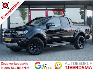 Ford Ranger 2.0 EcoBlue Wildtrak Supercab | Automaat | Trekhaak | Adaptieve Cruise Control | Lederen Bekleding | Stoelverwarming | 20'' Lichtmetalen Velgen |