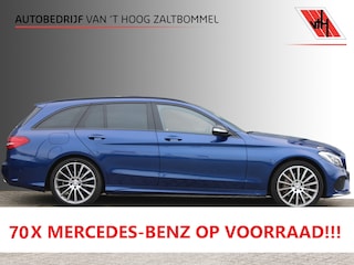 Mercedes-Benz C-klasse Estate 400 AUT9 4MATIC AMG Line NIGHT PAKKET PANORAMADAK HEAD-UP LUCHTVERING LEDER MEMORY TREKHAAK 19''