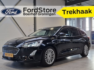 Ford Focus Wagon EcoBoost 125 pk Titanium | Trekhaak | 17" | Full LED | Navi | Clima | Cruise | Apple Carplay