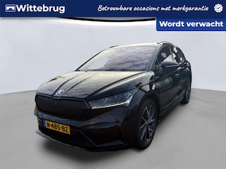 Skoda Enyaq iV 80 Sportline Plus / Trekhaak wegklapbaar / Warmtepomp / Head up Display / Stoel + voorruit verwarming trans