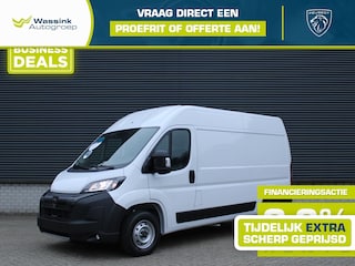 Peugeot Boxer 2.2 HDi 140PK L2H2 3,5T NIEUW I Trekhaak 3000 kg trekgewicht I Pack Techno Plus I Verzwaarde vering I Navigatie