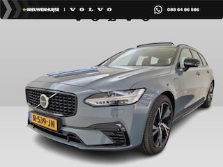 Volvo V90 2.0 T6 Plug-in hybrid AWD Ultimate Dark | SOH:95% | Trekhaak | HUD | Power Seats | Memory | Adaptive Cruise | BLIS | Harman/Kardon | Keyless entry/start | Schuif/Kantel Panoramadak | Apple carplay/Android auto |