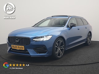 Volvo V90 T8 AWD Twin Engine R-Design Polestar Engineerd PHEV 407pk Dealer O.H. | Trekhaak Af Fabriek | Four C Luchtvering | Panodak | Head Up | Adaptive Cruise | Bowers & Wilkins | 360 Camera | Alcantara Sportstoelen Memory & Verwarmd | Stuur Verwarmd | Apple Carplay | 20"L.M | Plug In Hybrid |