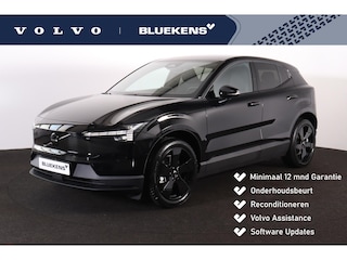 Volvo EX30 P5 Long Range Plus Black Edition Europa 69 kWh - IntelliSafe Assist & Surround - Black interieur - Harman Kardon audio - Elektrisch verstelbare voorstoelen - Verwarmbare voorstoelen & stuur - Apple® CarPlay - Android Auto - Parkeercamera achter - Parkeersensoren voor & achter - 19 inch wielen - Getinte ruiten v.a. B-stijl
