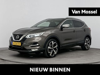 Nissan Qashqai 1.3 DIG-T Tekna + | Ledere bekleding | Navigatie | Cruise control | Stoel/stuur/voorruitverwarming | Panoramadak | Trekhaak |