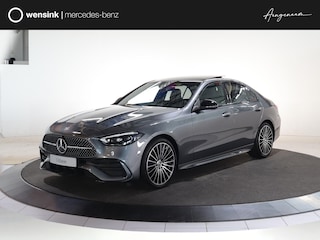 Mercedes-Benz C-klasse 180 Business Solution AMG | Night | Panoramadak | Trekhaak | Memory stoelen | Sfeerverlichting | Digital light | 19" Multispaaks |
