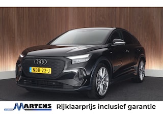 Audi Q4 e-tron 40 S edition 77 kWh 204pk SOH 94% Camera Matrix LED ACC Sfeerverlichting Navigatie Stoelverwarming Sportstoelen
