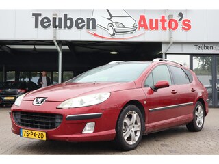 Peugeot 407 SW 2.0-16V XS Pack | Leder | Panoramadak | Trekhaak | Cruise | Clima | Stoelverwarming