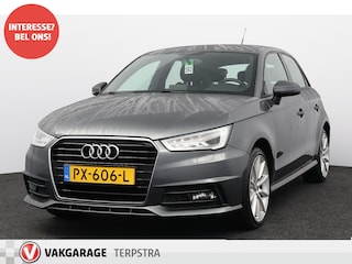 Audi A1 Sportback 1.0 TFSI S-Line/ Half-Leder/ LED Koplampen/ Zwarte-Hemel/ 17'' LMV/ Navi/ Airco/ Cruise/ Elek. pakket/ Isofix/ Bluetooth/ Multi. Sportstuur/ Mistl./ LED Dagrijverl.