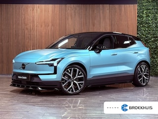 Volvo EX30 Twin Motor Performance Ultra 69 kWh | Uniek! | Volvo Flash Green/Zwart | Bodykit rondom | Heico verlaging set | Heico verbreding set | Dakspoiler | Black Pack: zwart logo | 360° 3D Camera | Stoel en Stuurwielverwarming | Panoramadak | Harman Kardon | 20 inch | Elektrische voorstoelen | Adaptieve Cruise Control | Pilot Assist | BLIS Dode Hoek Detectie | Keyless Drive | Parkeersensoren voor+achter | Privacy Glass | Google Infotainment | Elektrisch bedienbare achterklep | Electronic Climate Control 2-Zone | Tailored Wool Blend bekleding | Warmtepomp | Apple Carplay | Volvo On Call met mobiele App functie | Onyx Black Metallic met unieke speciaal voor Broekhuis gemaakte Flash Green wrap | Flash Green verwijst naar de vroegere 'R' modellen kleur van Volvo |