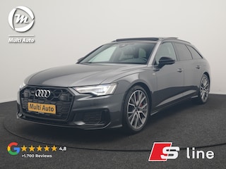 Audi A6 Avant 55 TFSI e Quattro 2x S Line PHEV 367pk Dealer O.H. | Trekhaak Af Fabriek | Panodak | Matrix LED | Alcantara Sportstoelen Memory & Verwarmd | Camera | Keyless | 20"L.M | Navigatie | DAB | Cruise Control | Plug In Hybrid |