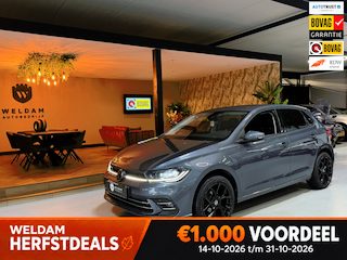 Volkswagen Polo 1.0 TSI Style DSG Garantie|IQLight|Sportvelgen|Leder|Virtual|ACC|Lane|Carplay Navi|Rijklaar
