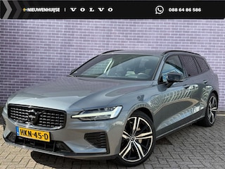 Volvo V60 2.0 T6 Recharge AWD R-Design | 360 camera | Harman Kardon Audio | Blis | Trekhaak | Memory | Volvo on call | stoel + stuurwiel verwarming | 19" Velgen |